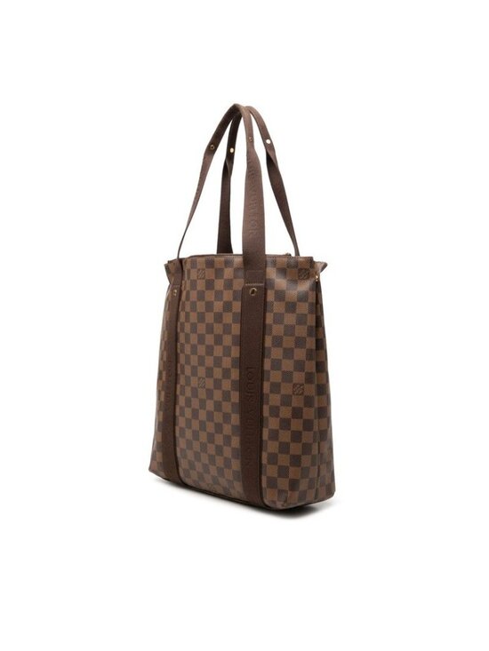 LOUIS VUITTON Cabas Beaubourg Damier Ebene Brown Coated  Louis Vuitton Damier Cabobob le Tote Ebene Brown Leather Canvas